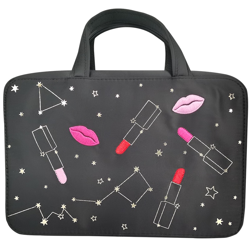 雅诗兰黛(Estee Lauder)新款黑色红唇星座包手提包