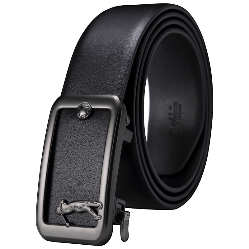 高尔夫GOLF皮带男头层牛皮自动扣男士皮带男商务休闲腰带礼盒装