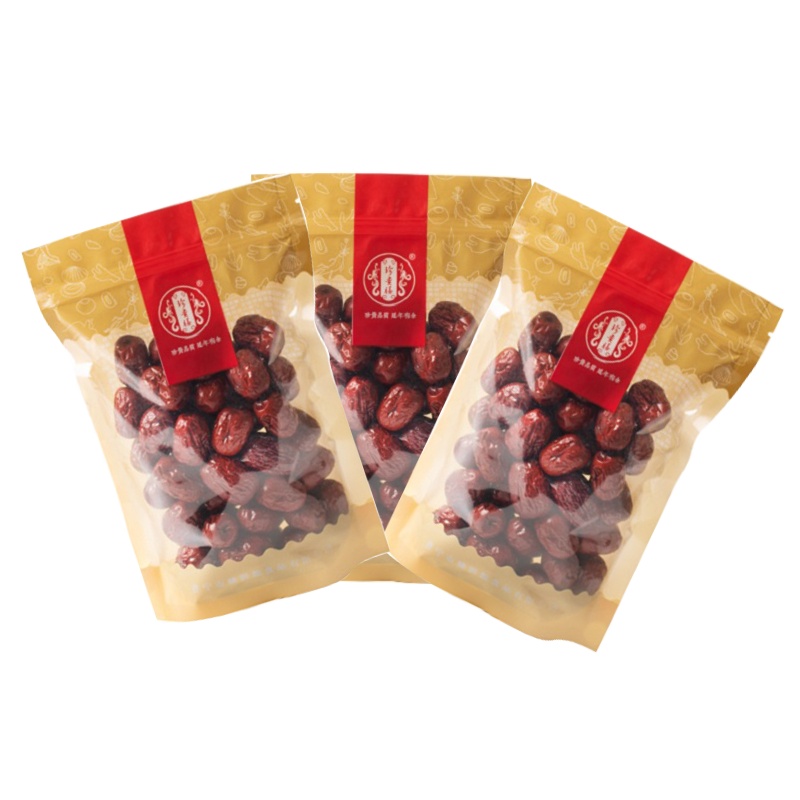 珍贵膳 和田大红枣(3袋/3斤)免洗干货 新疆大个红枣 香酥零食新鲜特选大红枣子 免洗干货