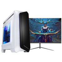 世纪之星 AMD850四核/AMD Radein 游戏独显/8G内存/256GB固态 家用办公商务娱乐影音LOL游戏电脑 组装机 台式电脑 台式机 电脑主机 组装电脑+24英寸全套