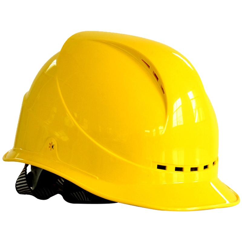 海斯迪克 HK-763 安全认证绝缘安全帽ABS 可印字 工程施工 工业建筑防砸抗冲击保护头盔/TQ型黄色透气