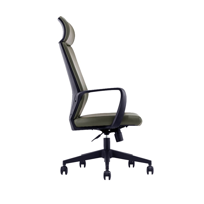 [晋美升]办公椅大班椅皮艺老板椅家用电脑椅黑色升降转椅会议椅职员椅