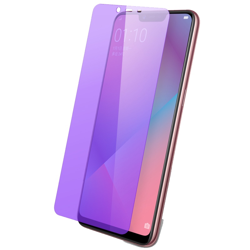 [送手机壳]轻万适用oppoa5钢化膜全屏A5玻璃贴膜抗蓝光高清透明防摔保护膜