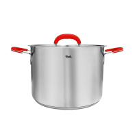 德国菲仕乐/Fissler 小红柄24cm深双耳汤锅 不锈钢锅奶锅煮锅炖锅 防滴边漏设计多灶炉通用