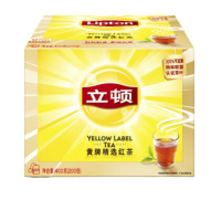 立顿Lipton 红茶 茶叶 黄牌精选红茶200包400g 袋泡茶茶包 餐厅奶茶店(新旧包装交替发货)