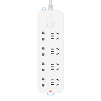 公牛（BULL） 插座/B6系列 带儿童保护门新国标插座/排插/接线板/插板 GN-B6440 总控开关全长1.8米八位