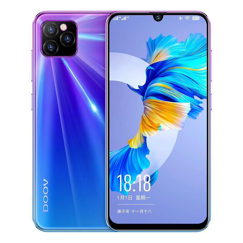 朵唯x12pro正品全网通4G老人学生智能手机备用官方旗舰店安卓水滴全面屏千百元小屏幕便宜人脸分身电信老年手机