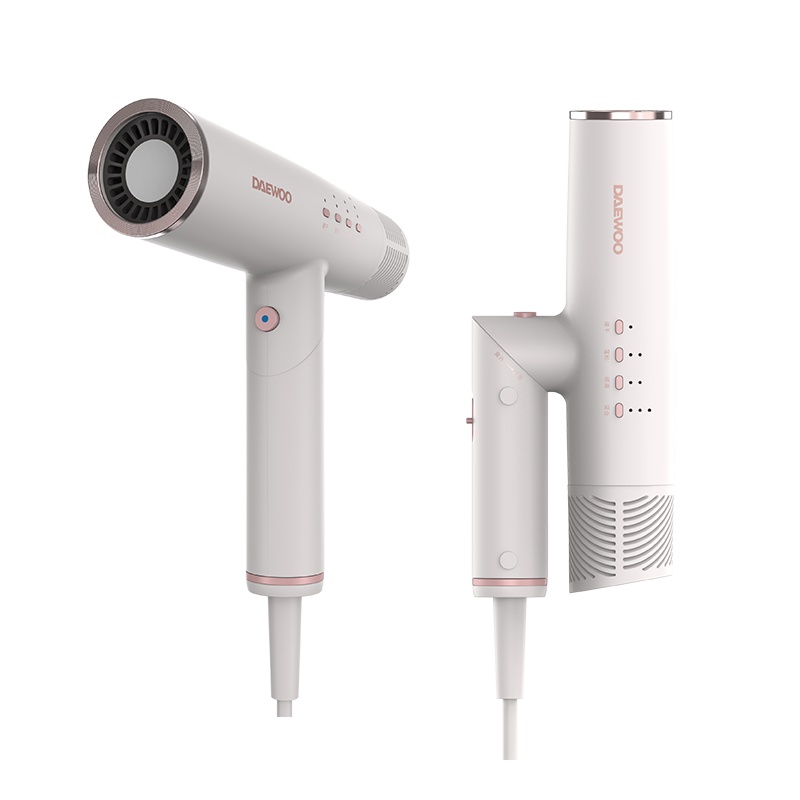 大宇(DAEWOO)吹风机HD01 电吹风 5分钟速干大功率干发手持平衡负离子恒温护发过热保护 月桃白