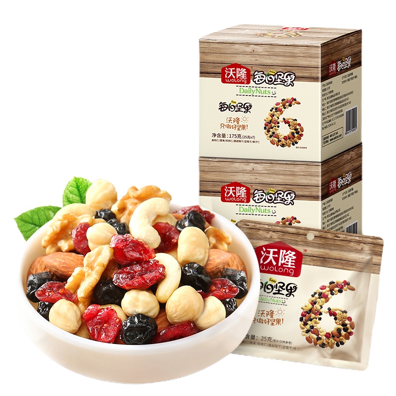 沃隆每日坚果盒装A175g*2盒
