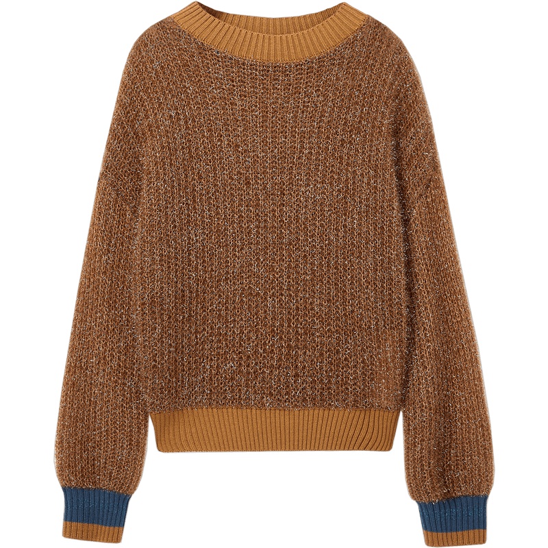 2019爱居兔秋季女装两件式设计长袖针织衫