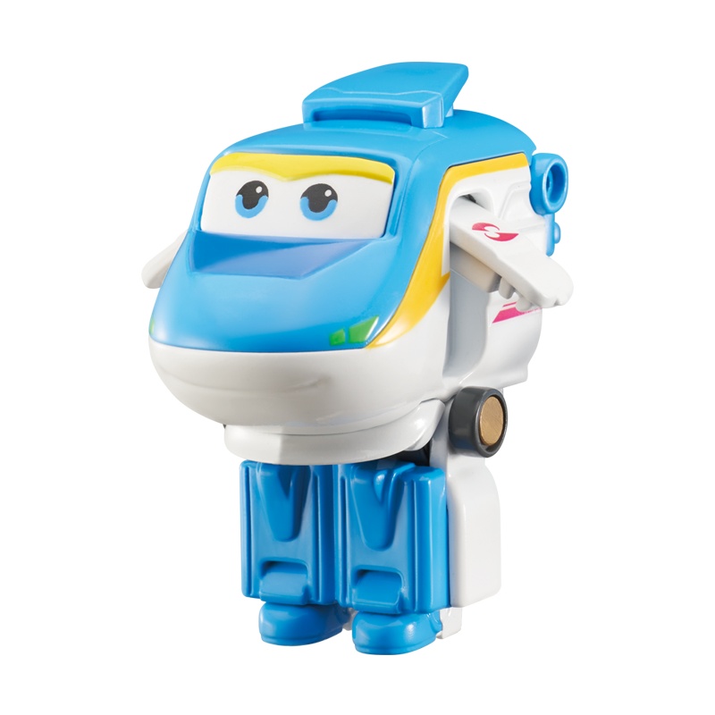 超级飞侠11迷你版变形机器人玩具Q萌趣味高铁运货车厢咚咚760036