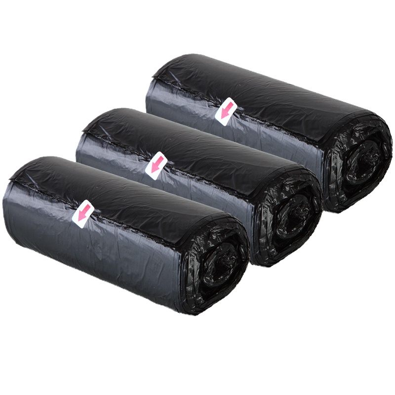 齐心 L110垃圾袋30个三组装45*50cm*30个*3卷黑