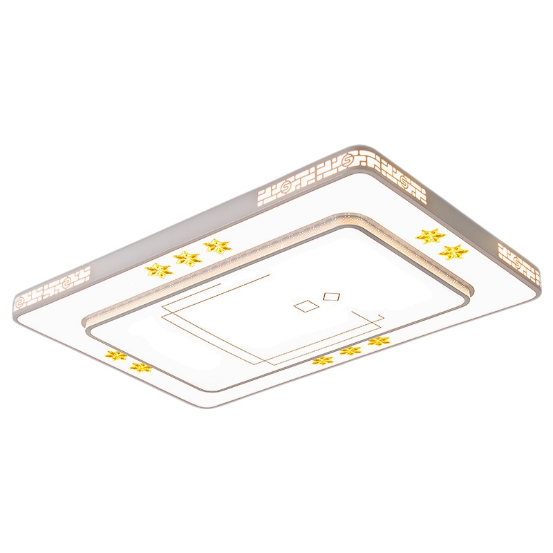 客厅灯大灯2021新款新中式吸顶灯长方形现代简约大气吊灯卧室灯具