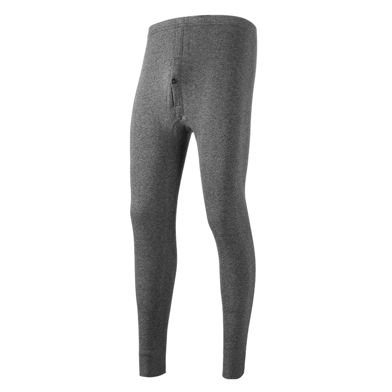 俞兆林男士秋裤青年保暖裤单件加绒加厚棉毛裤线裤秋冬打底衬裤