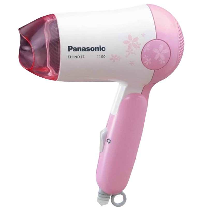 松下（Panasonic） 电吹风EH-ND17 吹风机家用宿舍冷热吹风筒 可折叠便携 粉EH-ND17-P