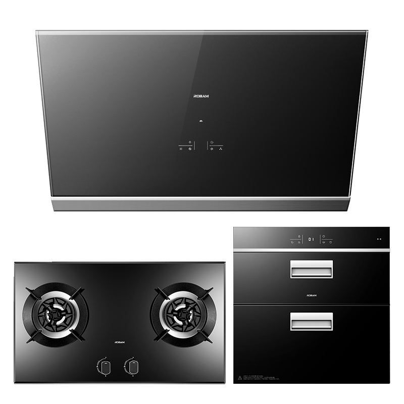 老板(ROBAM)侧吸式油烟机灶具消毒柜套餐27X6+57B0T+705消毒柜燃气灶抽烟机吸油烟机烟灶套餐