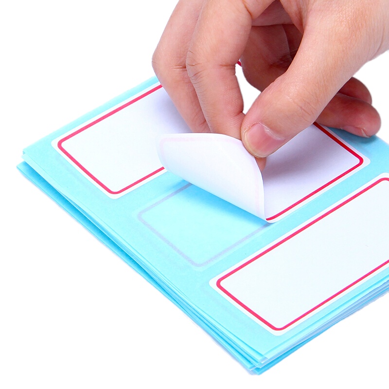 得力标签贴7186自粘性便签34×73mm标贴 (12张/包)*5