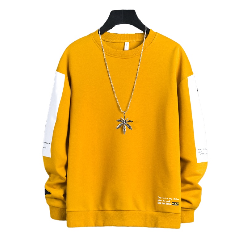 男士长袖t恤春秋款ins卫衣港风宽松体恤打底衫韩版潮流春装上衣服