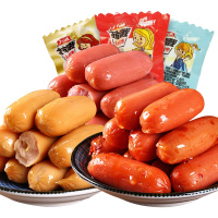 力诚 原味奥尔良味小肉枣1000g混合装 小肉肠迷你小香肠休闲零食扛饿肉类食品小吃