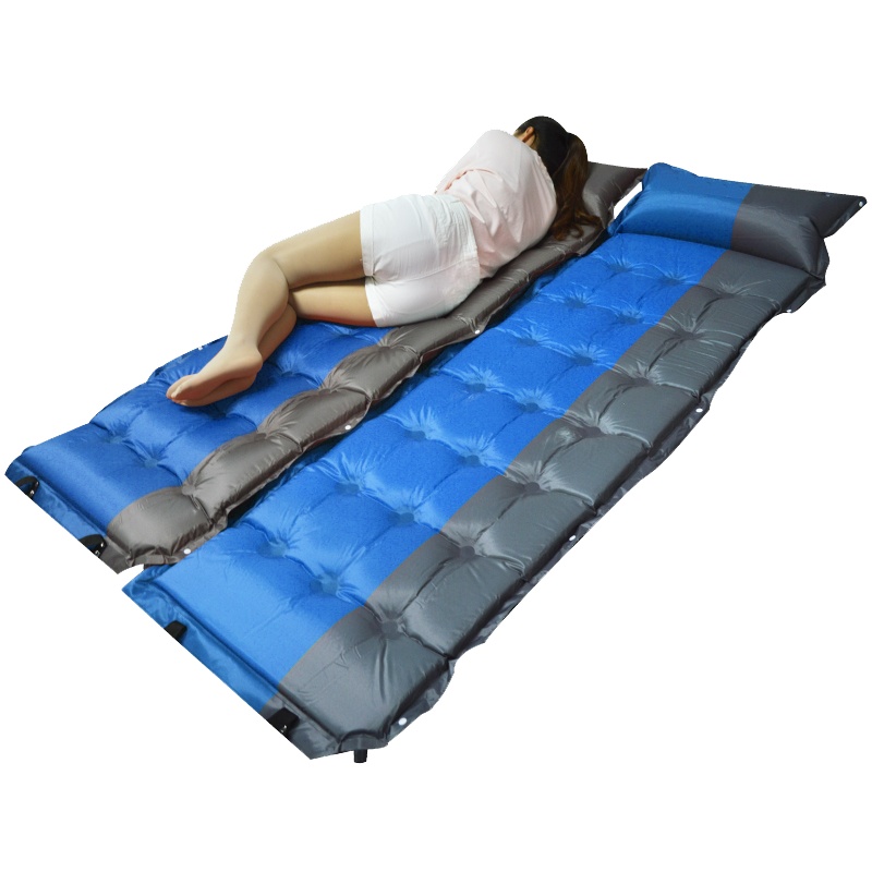 战兵卫 户外野营21自动充气垫 可拼接双人充气垫 加厚宽露营野餐垫地垫 单人