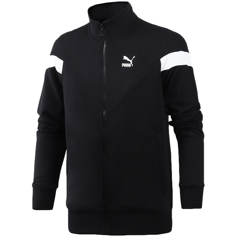 PUMA彪马男装运动服复古撞色拼接休闲立领夹克外套597415