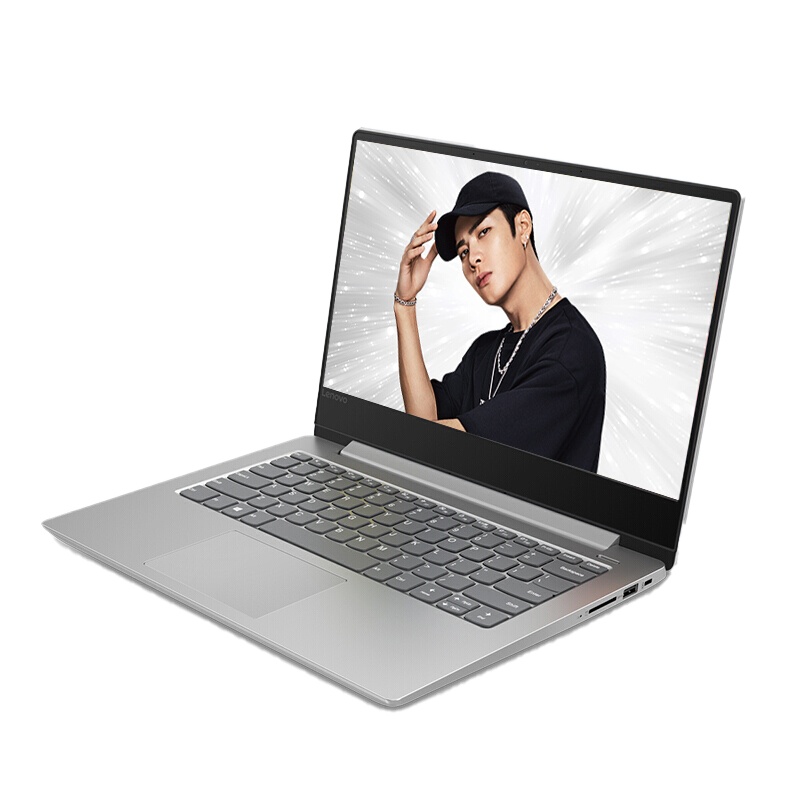 联想(Lenovo)小新潮7000 14英寸轻薄本学生笔记本电脑(I3-8130U 4G 128GB SSD )银