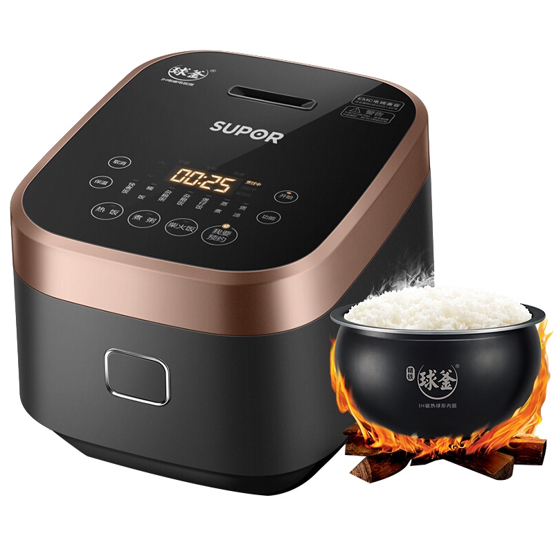 苏泊尔（SUPOR） IH电磁电饭煲 SF30HC749 迷你电饭锅2-4人3L球釜智能预约家用煮粥锅 3L