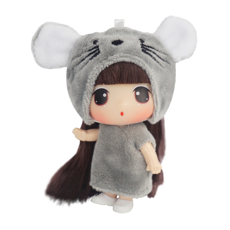 女孩男孩玩具生日礼物冬己9CM生肖娃娃FDE0903鼠