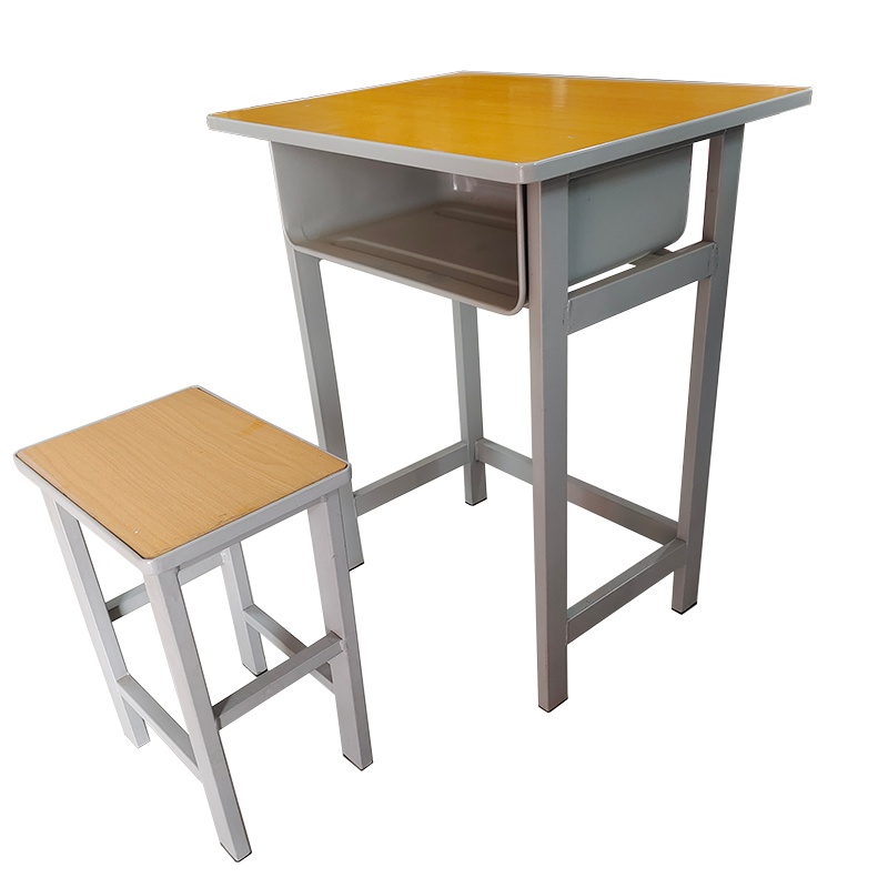 涡润+四柱固定托盘课桌凳GR139