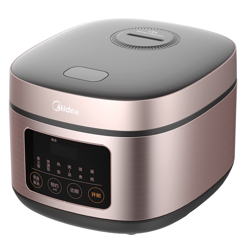 美的(Midea)4L大容量电饭煲电饭锅家用智能预约一键智能感温焖煮多功能不粘内胆简约方型快速饭FB40M1-716S