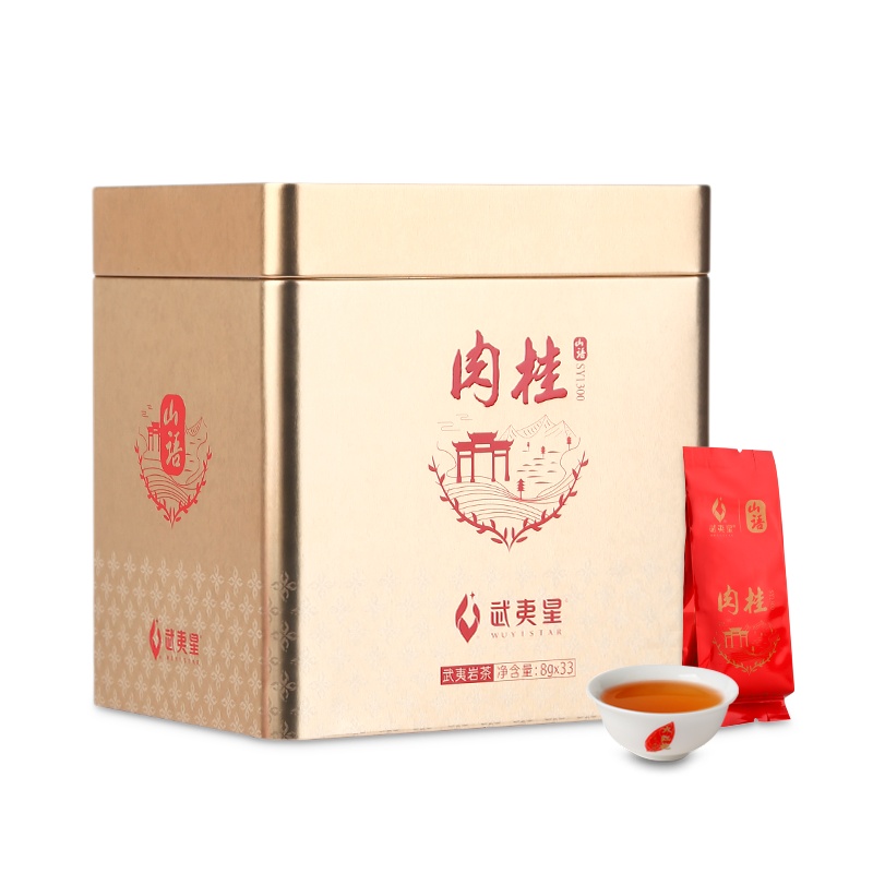 武夷星山语SY1300正岩肉桂茶叶礼盒装264g武夷岩茶肉桂茶送礼茶叶