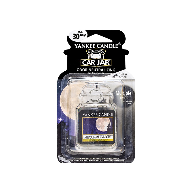 yankee candle扬基进口香薰固体车载挂饰香氛汽车香膏芳香车卡仲夏之夜Midsummer's Night