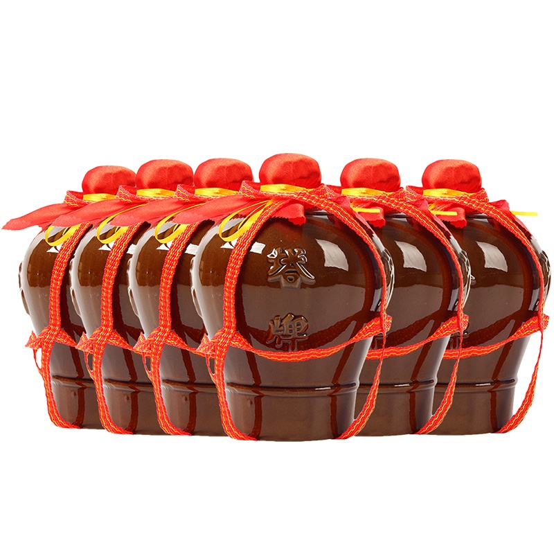 塔牌 绍兴黄酒 三年陈花雕酒1L*6坛陶坛箱装手工糯米加饭酒半干型黄酒