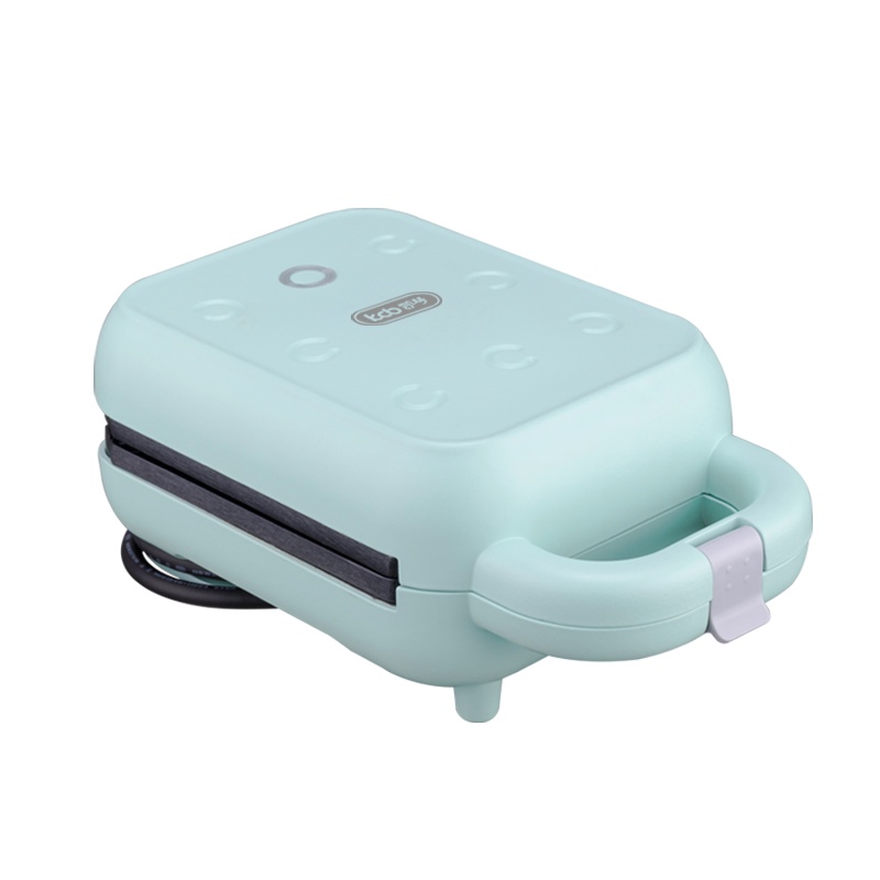 kcb/凯琴三明治早餐机神器家用小型多功能轻食华夫饼机吐司压烤面包机可拆卸烤盘KC-SM01(绿 · 三明治盘)