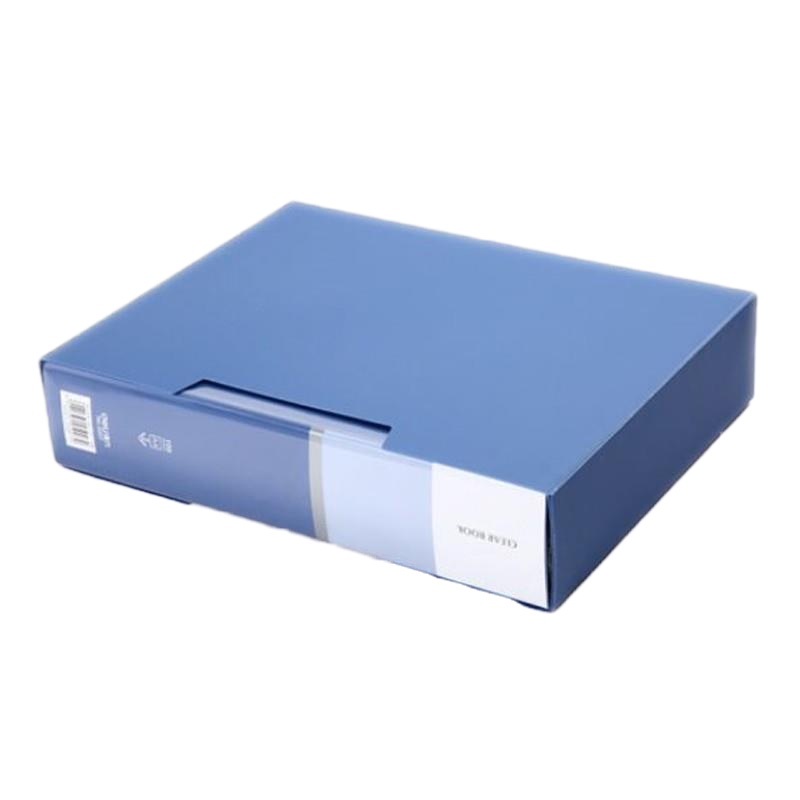 得力 Deli 5007(蓝色) 得力100页经济型PP资料册(背宽8mm,蓝色) 1本