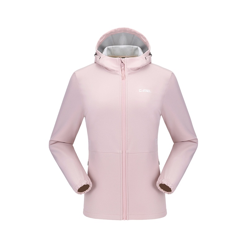 CAMEL骆驼户外软壳衣男女 2020秋冬新款保暖加绒冲锋软壳衣夹克外套潮