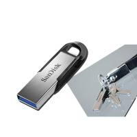 闪迪(SanDisk)32GB USB3.0 U盘 CZ73酷铄 银色 读速150MB/s 金属外壳 内含安全加密软件