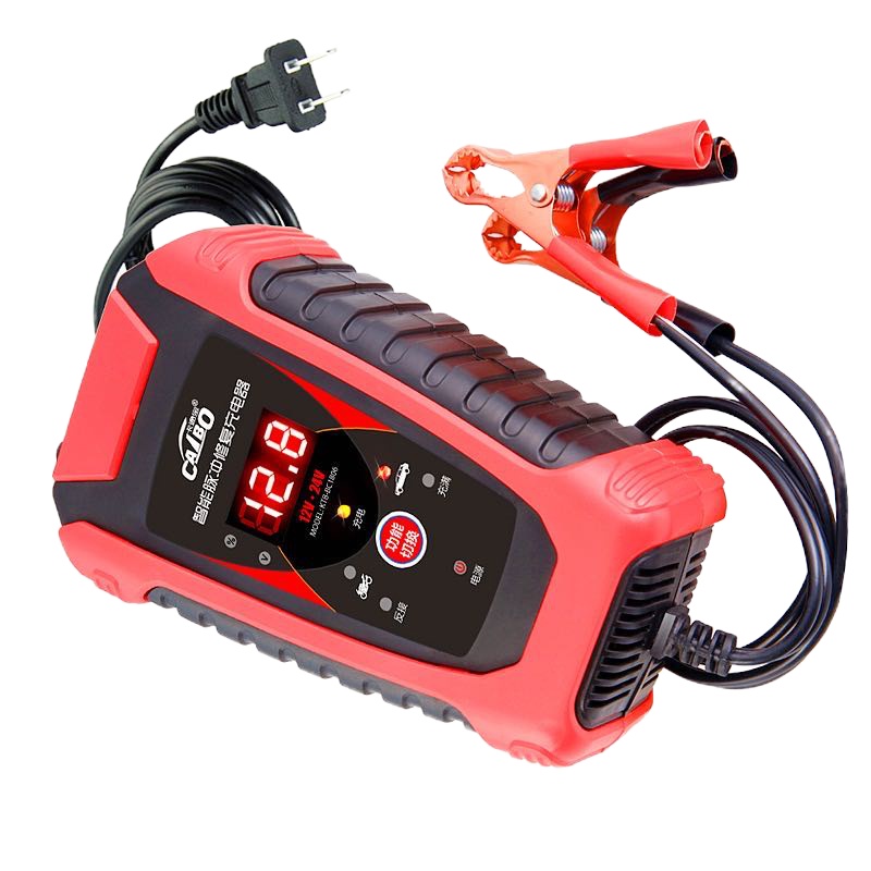 XY汽车12v24v伏电瓶充电器摩托通用机全智能自动修复型大功率蓄电池
