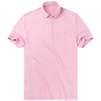 布先生新款夏季透气清凉短袖T恤男 精致花纱商务上衣AT10965