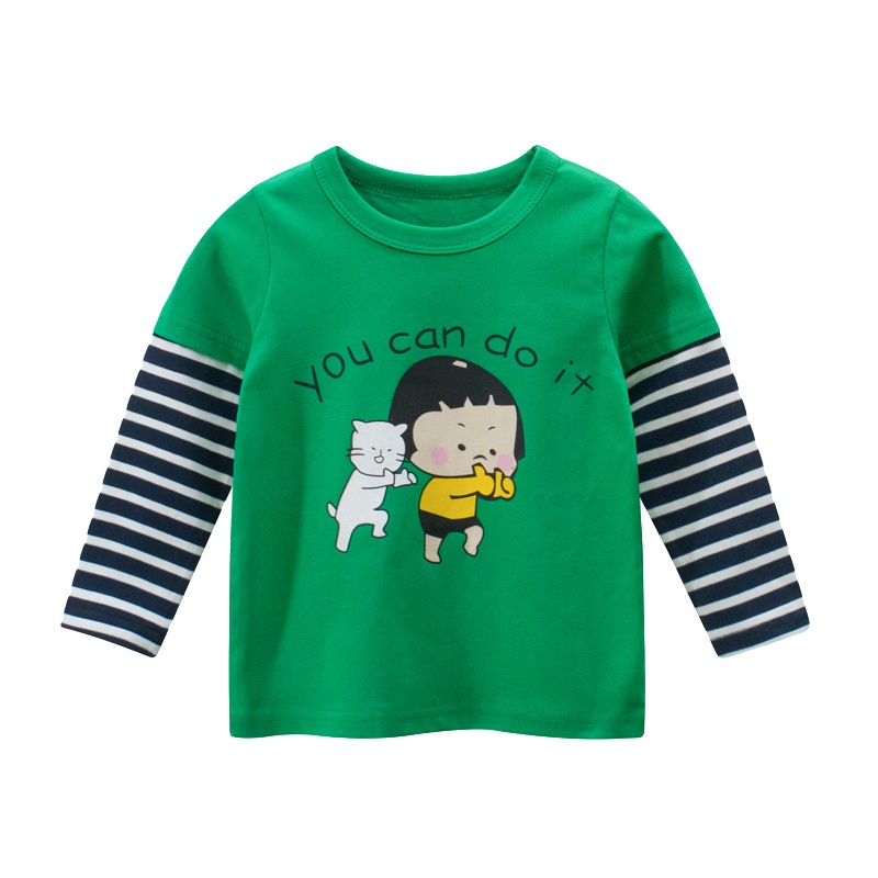 韩版童装2020春装女童打底衫儿童长袖T恤宝宝衣服ins元氣小猴STRONGMONKEY