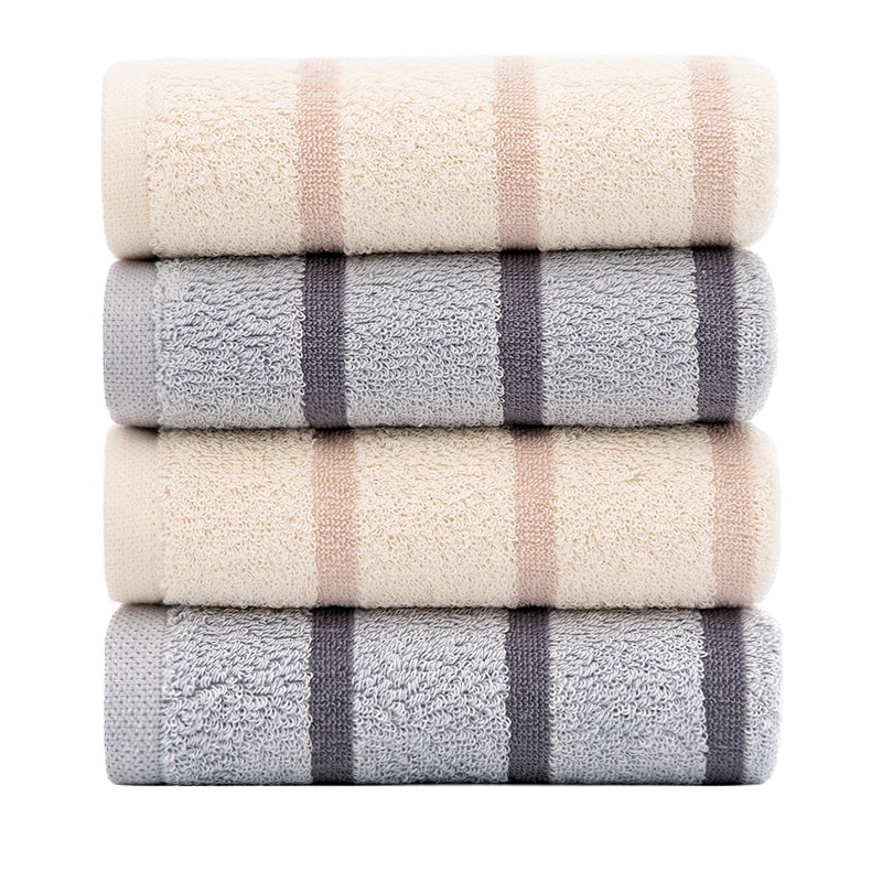 金号纯棉毛巾成人家用洗脸条纹面巾GA1058