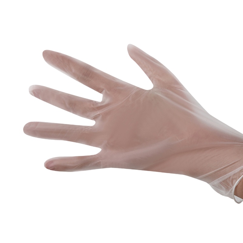 ZHMD康溢 一次性透明耐磨加厚均码PVC手套 20只 KY-6918
