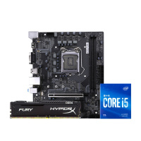 七彩虹H510M-D M.2 V20主板+英特尔i5-10400F CPU+Fury2666 8G内存 主板套装