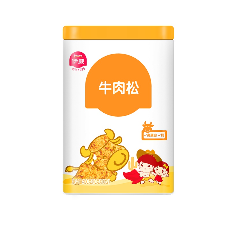 伊威肉松猪肉牛肉酥高钙肉酥零食鱼松鱼松软零食100g
