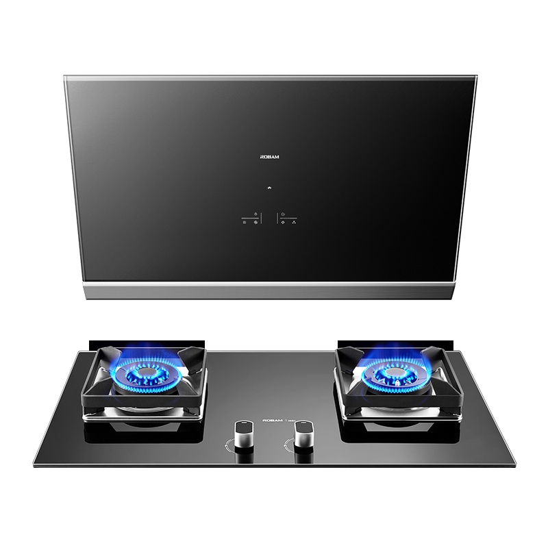 老板(ROBAM)侧吸式触控式吸油烟机21立方风量油烟机燃气灶烟灶套餐CXW-260-27X6+56B0全面屏