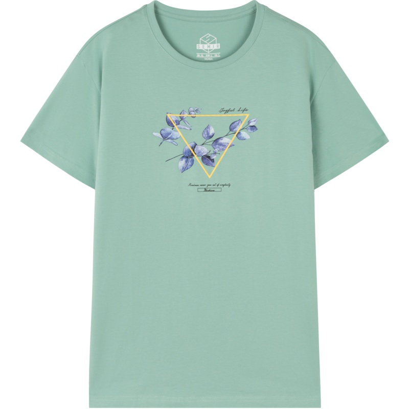 【满198减100预估价：36】森马短袖T恤男2021夏季新款宽松国潮男t文艺日系男生上衣潮流ins