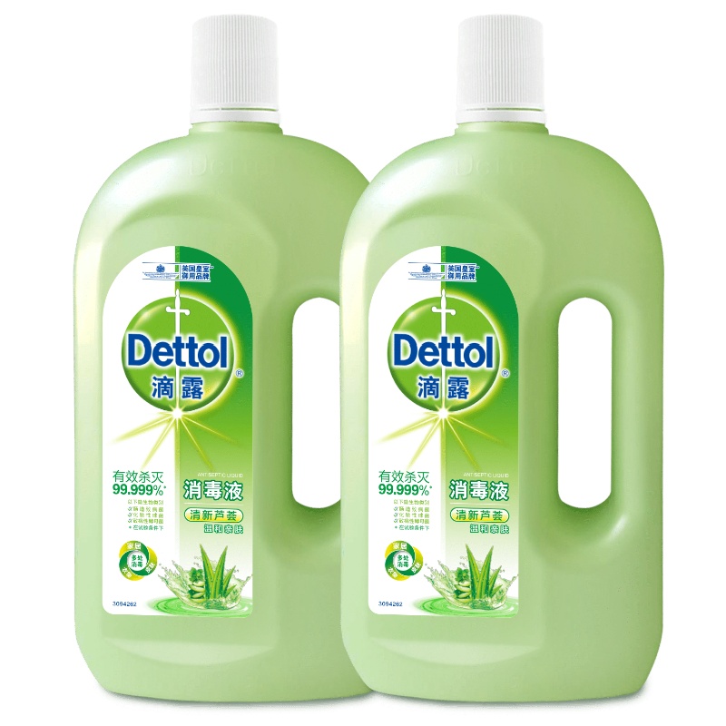 滴露芦荟消毒液1L*2瓶