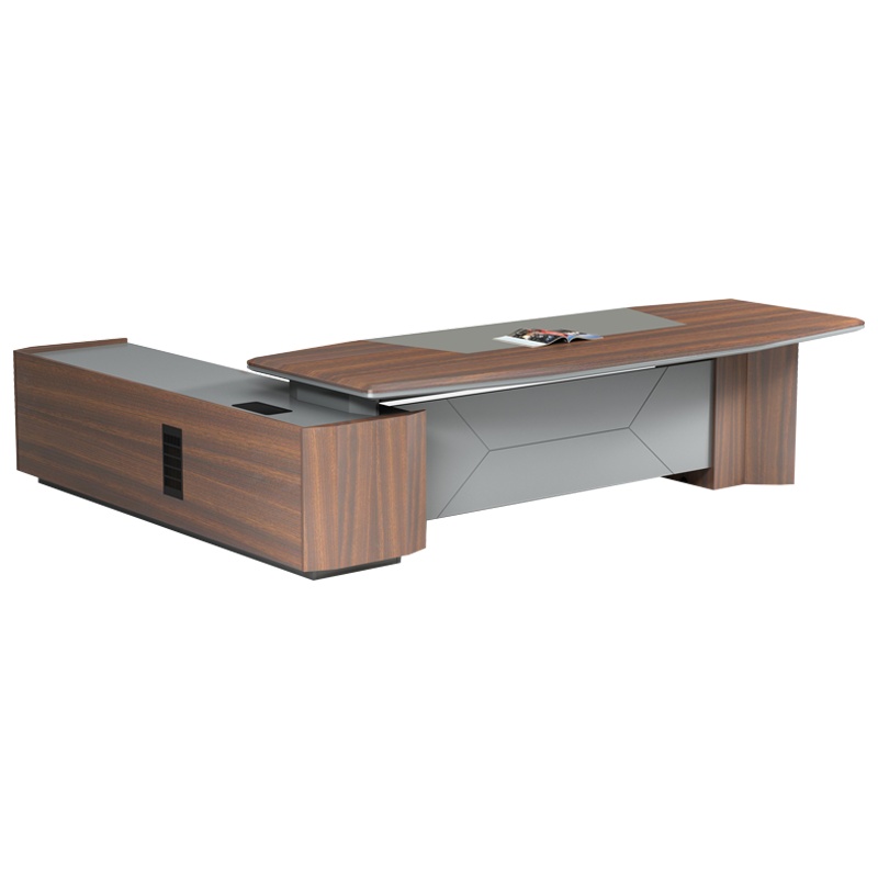 科朔 办公桌老板桌经理桌现代班台经理桌板式班台2.4米KSL20