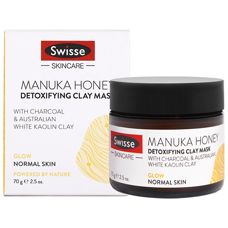 Swisse麦卢卡蜂蜜清洁面膜70g/瓶装 澳洲原装进口 深层清洁补水 涂抹式水洗面膜