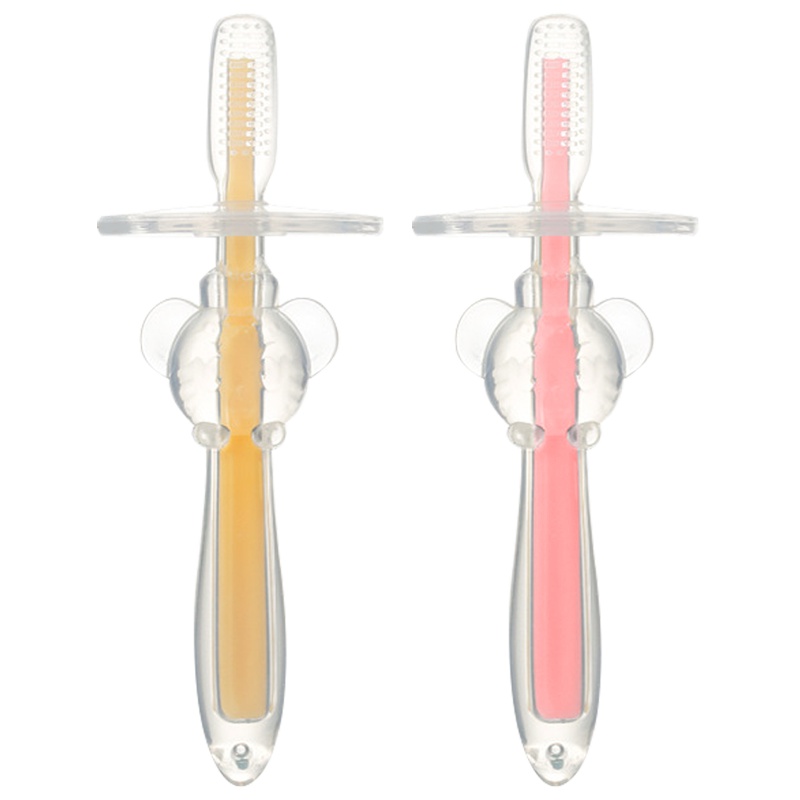 买1送1 安尼宝Anliboa手指套牙刷 安全护理牙刷婴儿牙刷幼儿童硅胶软毛宝宝乳牙刷0-1-2-3岁